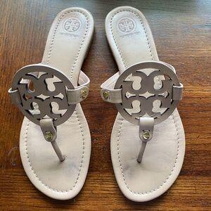 Tory Burch Beige Cutout Sandals
